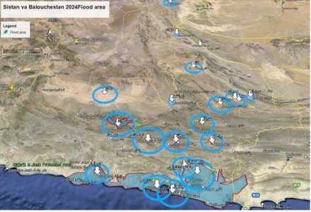 ۱۶ شهرستان استان سیستان و بلوچستان تحت تاثیر سیلاب