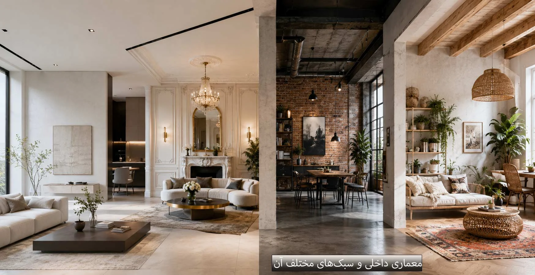معماری داخلی و سبک‌های مختلف آن + معرفی ۱۰ سبک محبوب و ویژگی‌های هرکدام
