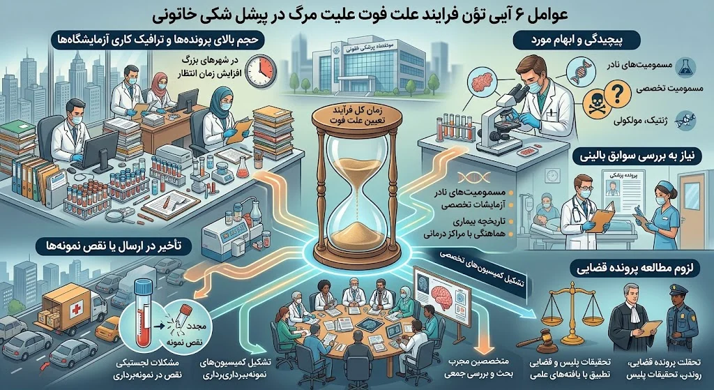 وکیل جواب سم شناسی پزشکی قانونی: مدت زمان انتظار و مراحل